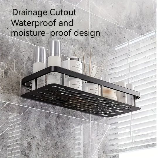 RustResistant NoDrill Bathroom Shelves SpaceSaving Shower Organizer