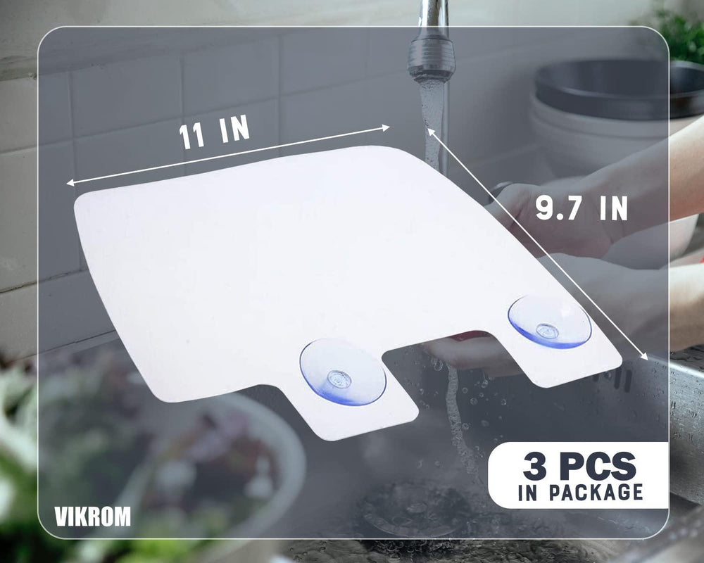 Kitchen Faucet Sink Splash Guard   3Pcs Dish Washing Block Water Guard