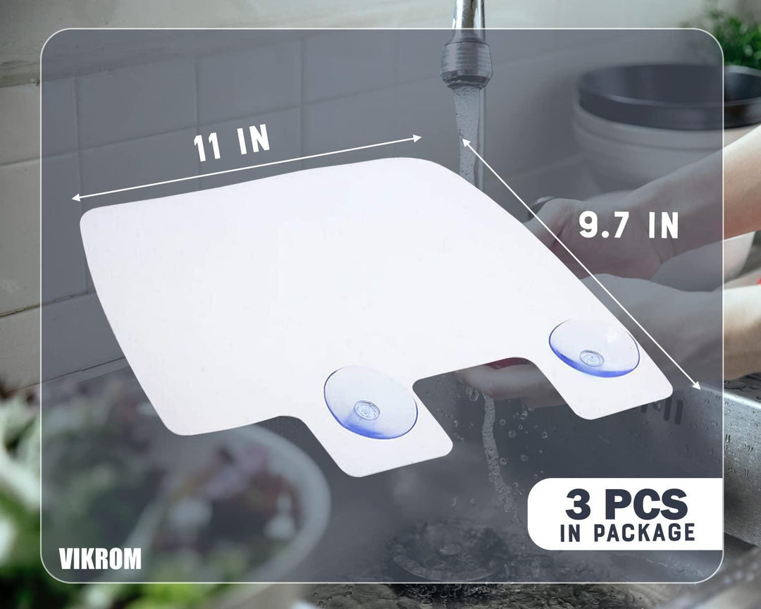 Kitchen Faucet Sink Splash Guard   3Pcs Dish Washing Block Water Guard