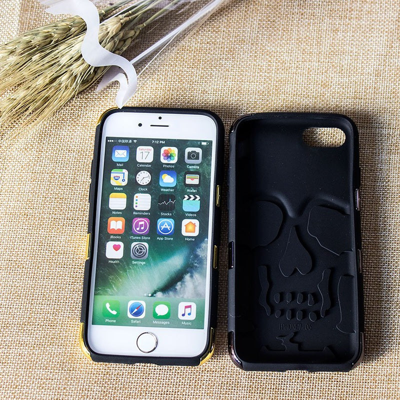 Double-Deck Skull iPhone Case – Bold & Stylish Protection