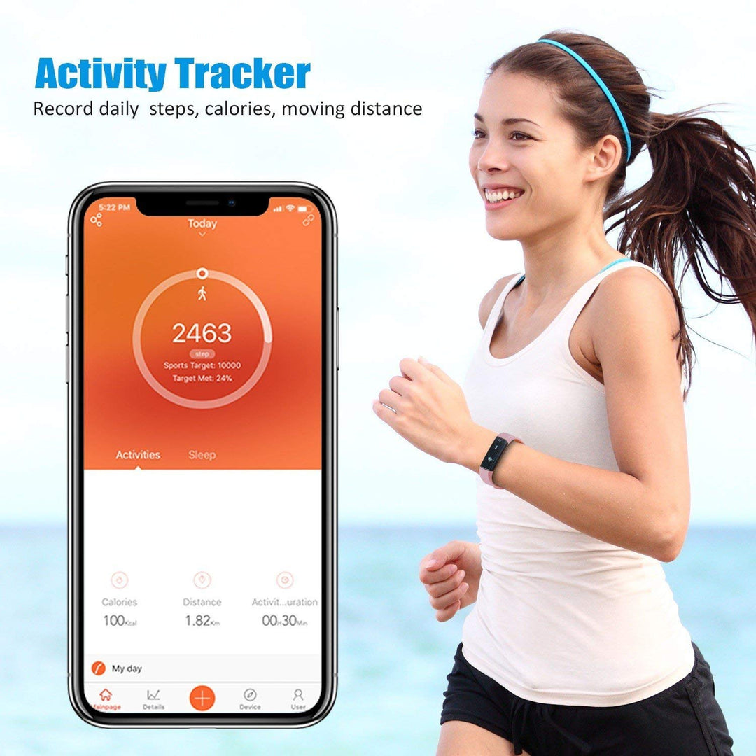 SmartFit Slim Fitness Tracker with Free Band – Activity & Health Monitor