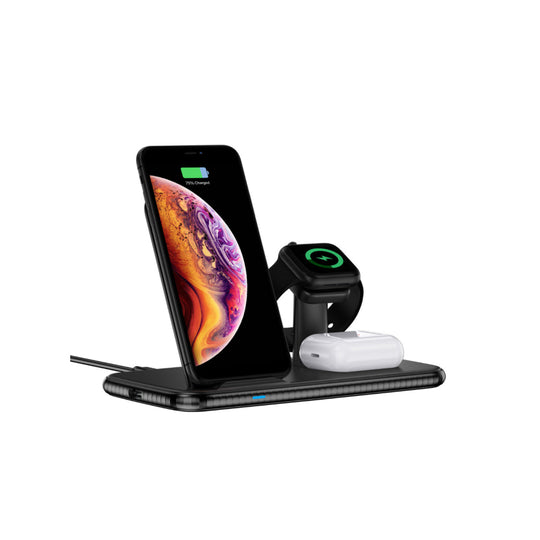 4 in 1 Wireless Fast Charging Hub – Efficient Charging for Multiple Devices