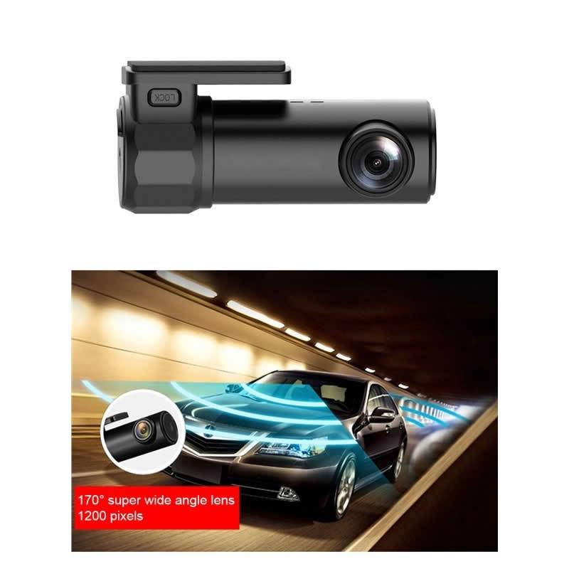 Car Dash Cam with WiFi and App – 1080p HD, Loop Recording, Night Vision