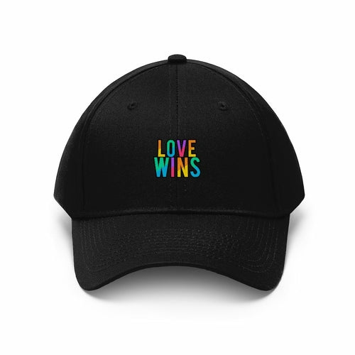 Rainbow Love Wins Unisex Twill Cap