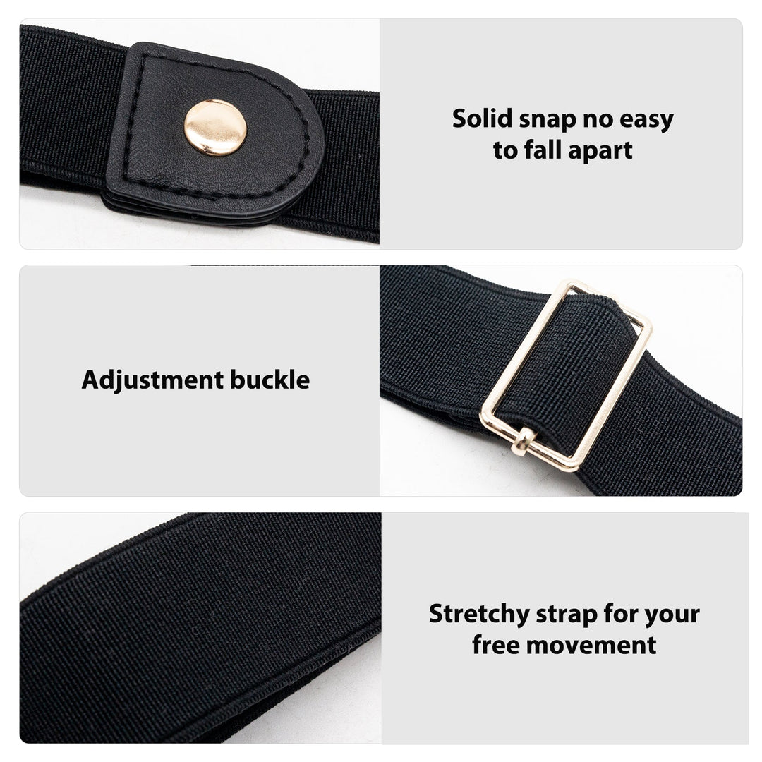 Invisible Buckle-Free Stretch Belt for Women and Men Perfect Waist