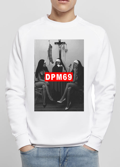 Men's sweatshirt design Unlike Others nuns black