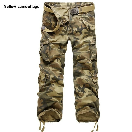 Cargo Trousers Camo Jogger Men | Multi Pocket Camo Cargo Jogger - 2023