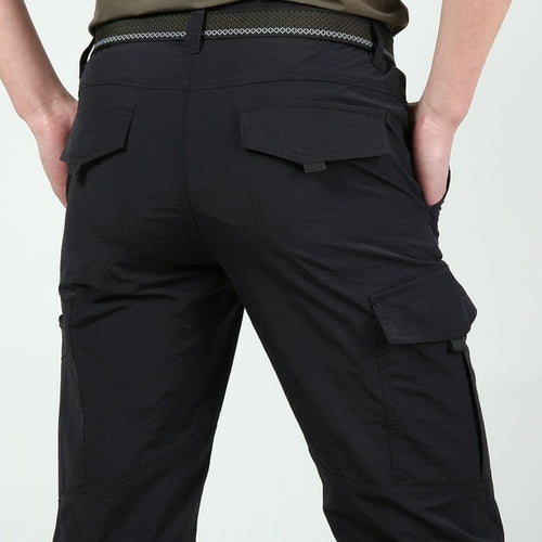 2022 Outdoor Waterproof Tactical Cargo Pants Men Breathable Summer