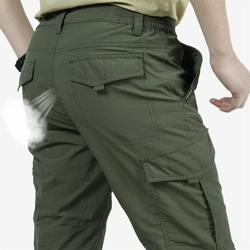2022 Outdoor Waterproof Tactical Cargo Pants Men Breathable Summer