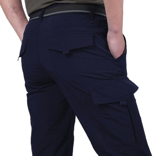 2022 Outdoor Waterproof Tactical Cargo Pants Men Breathable Summer