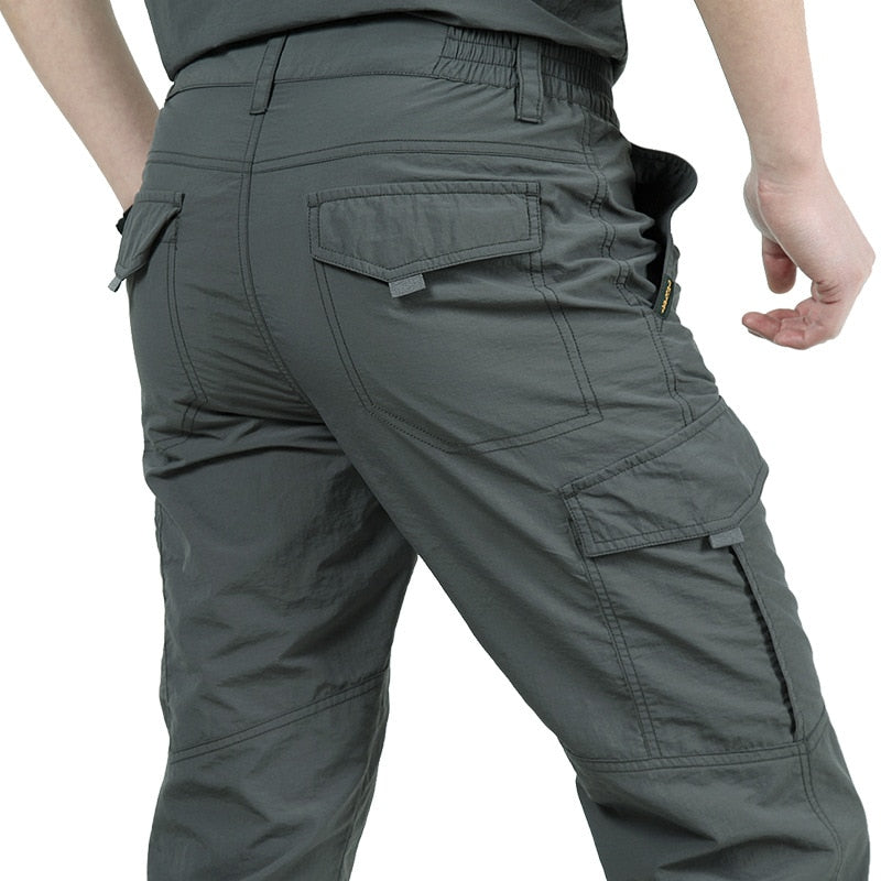 2022 Outdoor Waterproof Tactical Cargo Pants Men Breathable Summer