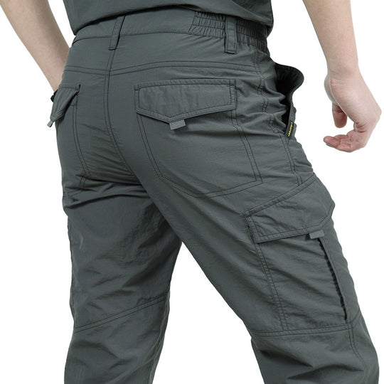 2022 Outdoor Waterproof Tactical Cargo Pants Men Breathable Summer