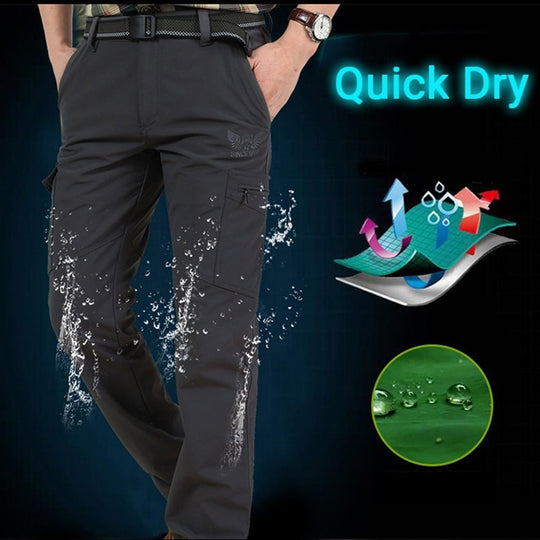 2022 Outdoor Waterproof Tactical Cargo Pants Men Breathable Summer