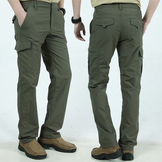2022 Outdoor Waterproof Tactical Cargo Pants Men Breathable Summer