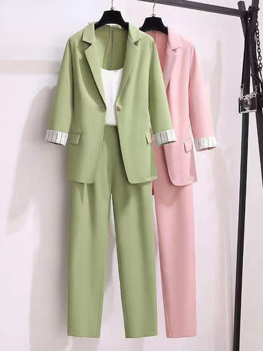 2022 Spring New Plus Size Korean Elegant Women's Suit Female Blazer