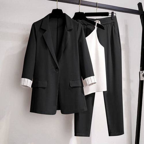 2022 Spring New Plus Size Korean Elegant Women's Suit Female Blazer