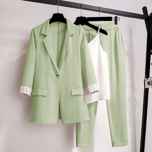 2022 Spring New Plus Size Korean Elegant Women's Suit Female Blazer