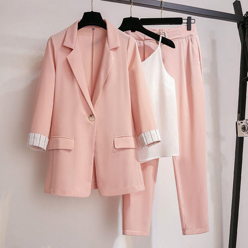 2022 Spring New Plus Size Korean Elegant Women's Suit Female Blazer