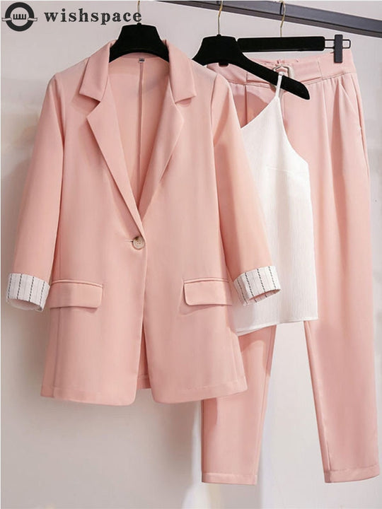2022 Spring New Plus Size Korean Elegant Women's Suit Female Blazer
