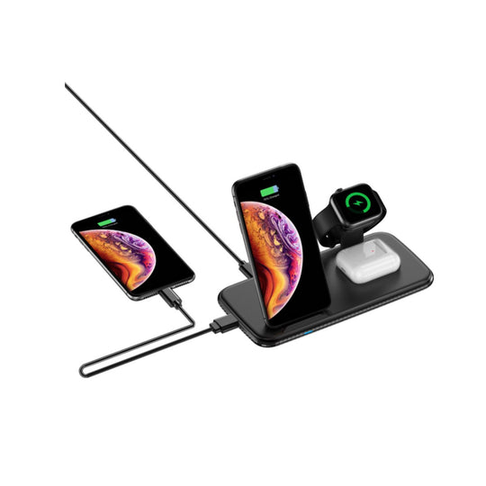 4 in 1 Wireless Fast Charging Hub – Efficient Charging for Multiple Devices