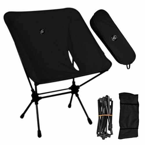 Low Back Ultralight Folding Camping Chairs With Storage Pouch - Army