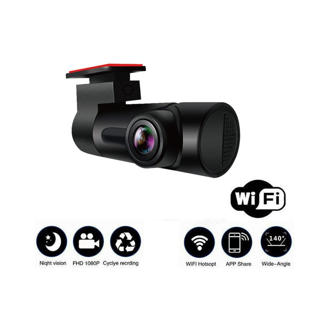 Car Dash Cam with WiFi and App – 1080p HD, Loop Recording, Night Vision