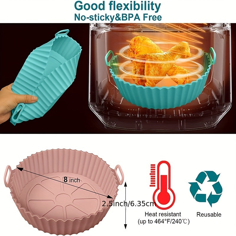 Reusable NonStick Silicone Air Fryer Pot Liners
