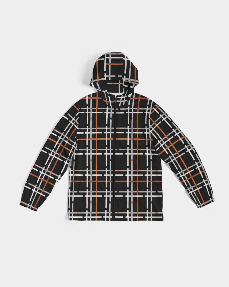 Mens Lightweight Windbreaker Jacket with Hood and Zipper Closure -