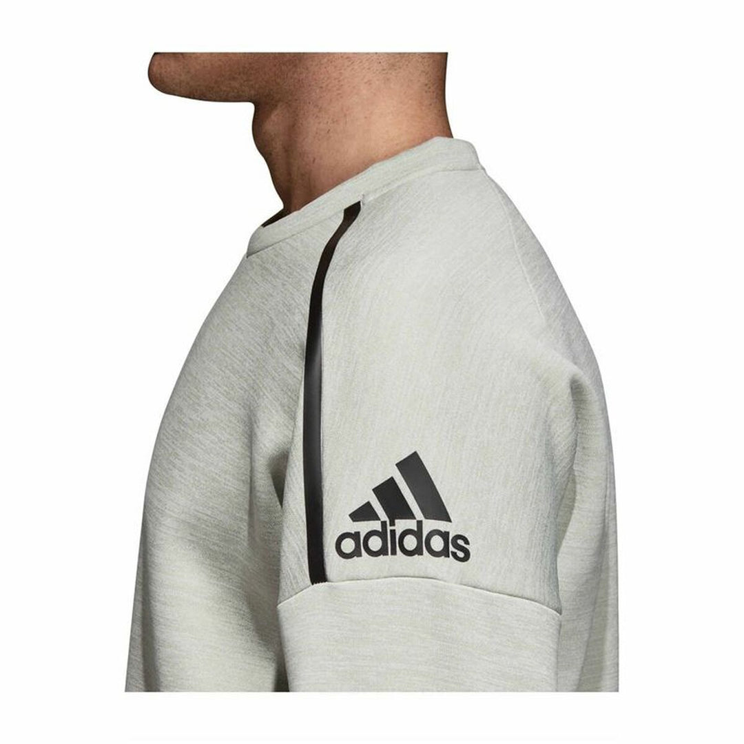 Men’s Sweatshirt without Hood Adidas Zne Crew Gr Light grey