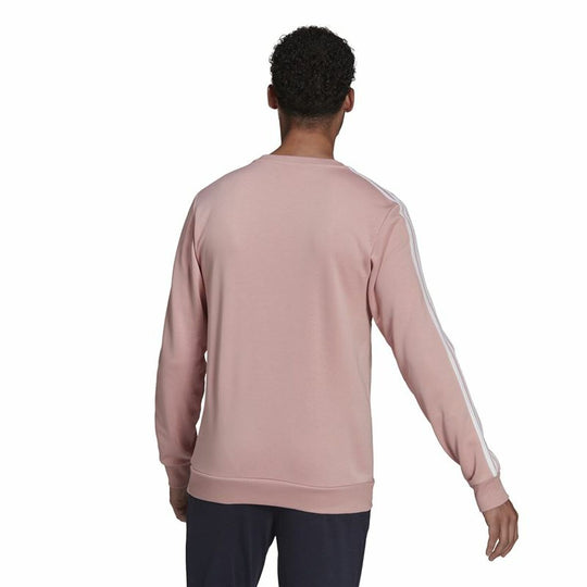 Men’s Sweatshirt without Hood Adidas Essentials French Terry 3 Stripes