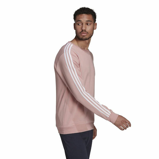 Men’s Sweatshirt without Hood Adidas Essentials French Terry 3 Stripes
