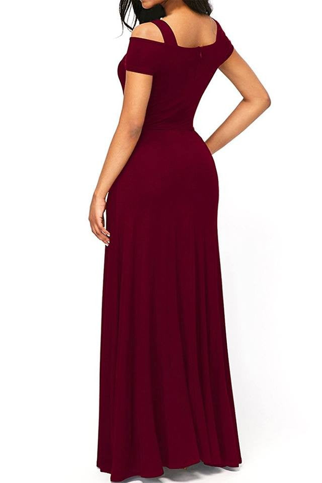 WOMEN DRESS NESSA - BORDO