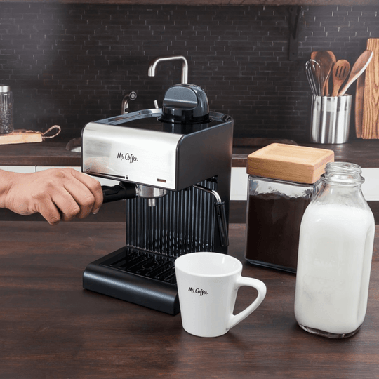 Mr. Coffee Café Steam Espresso and Cappuccino Machine with Milk Frothi