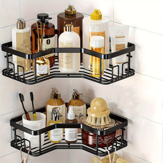 Set of 2 Durable WallMounted Bathroom Shelves