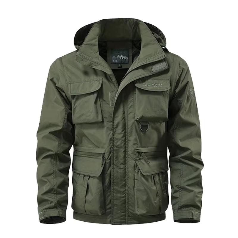 Men Windproof Hooded Jacket