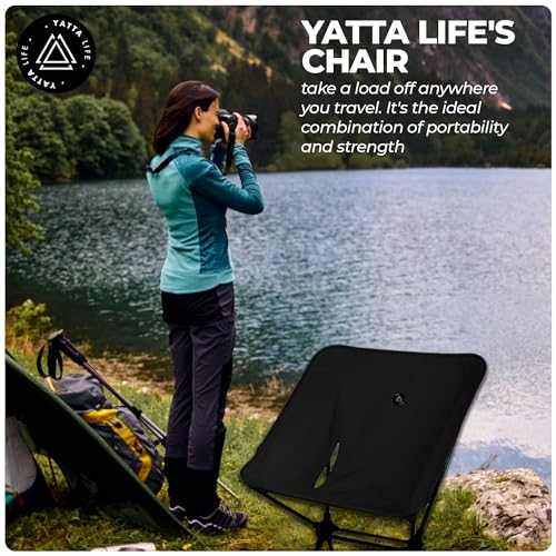 Low Back Ultralight Folding Camping Chairs With Storage Pouch - Army