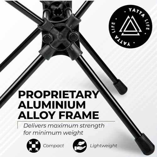 Low Back Ultralight Folding Camping Chairs With Storage Pouch - Army