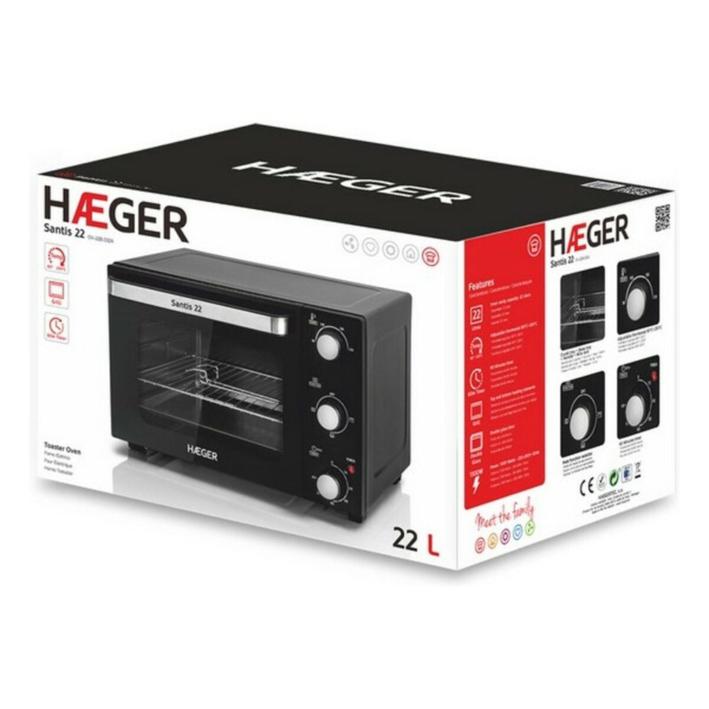 Camping stove Haeger Santis 22 L 1300W