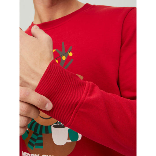 Men’s Sweatshirt without Hood JORTOON  Jack & Jones 12219685  Red
