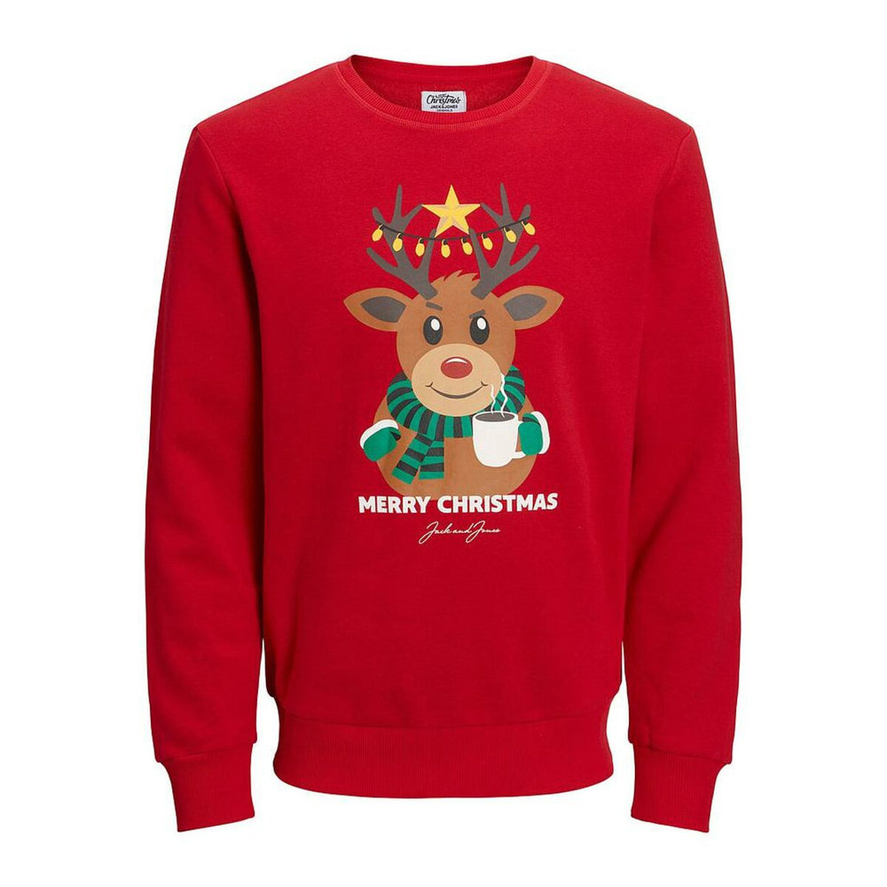 Men’s Sweatshirt without Hood JORTOON  Jack & Jones 12219685  Red