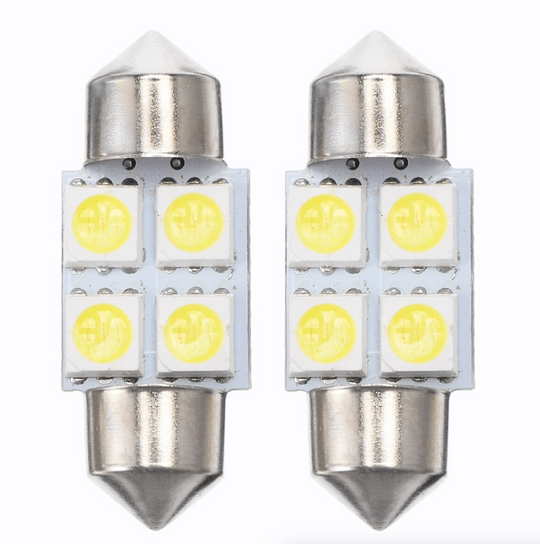 14Pcs T10 36mm LED Interior Car Accessories Kit Map Dome License Plate