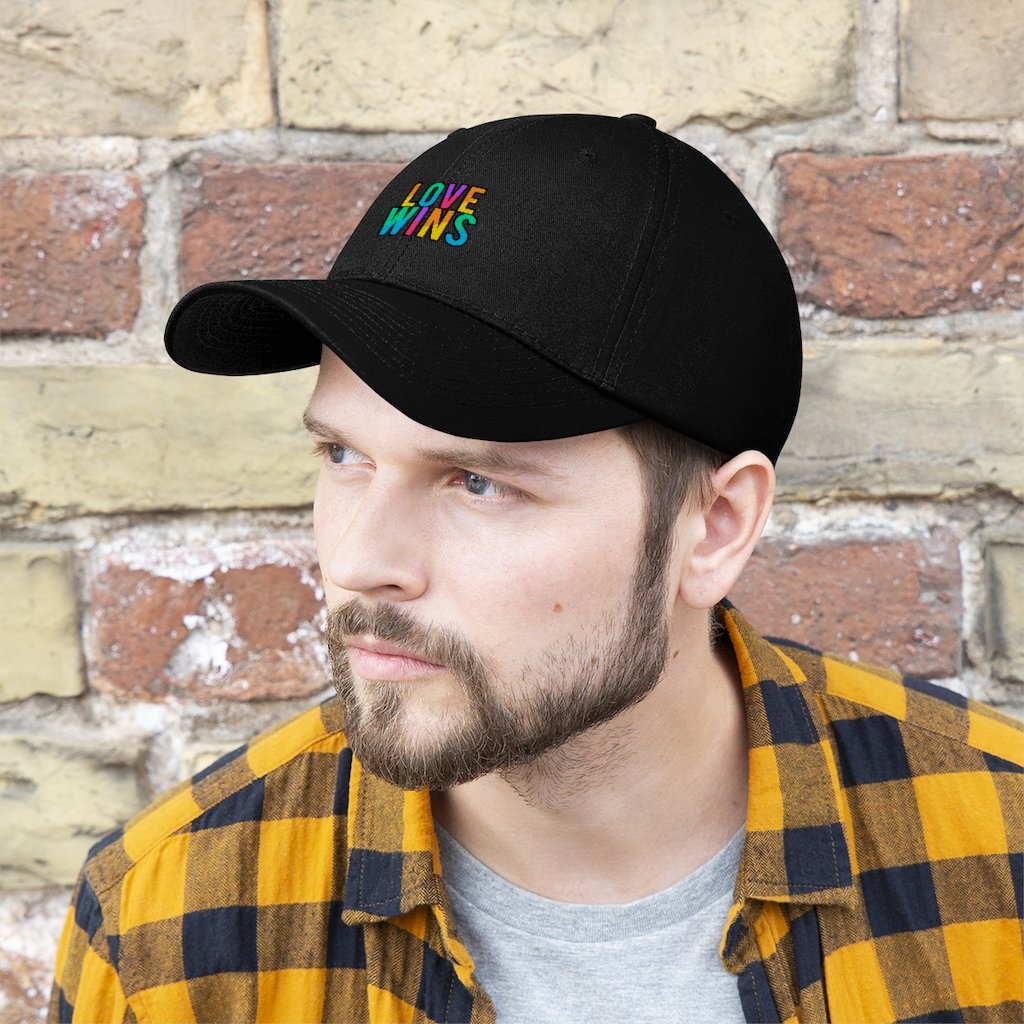 Rainbow Love Wins Unisex Twill Cap