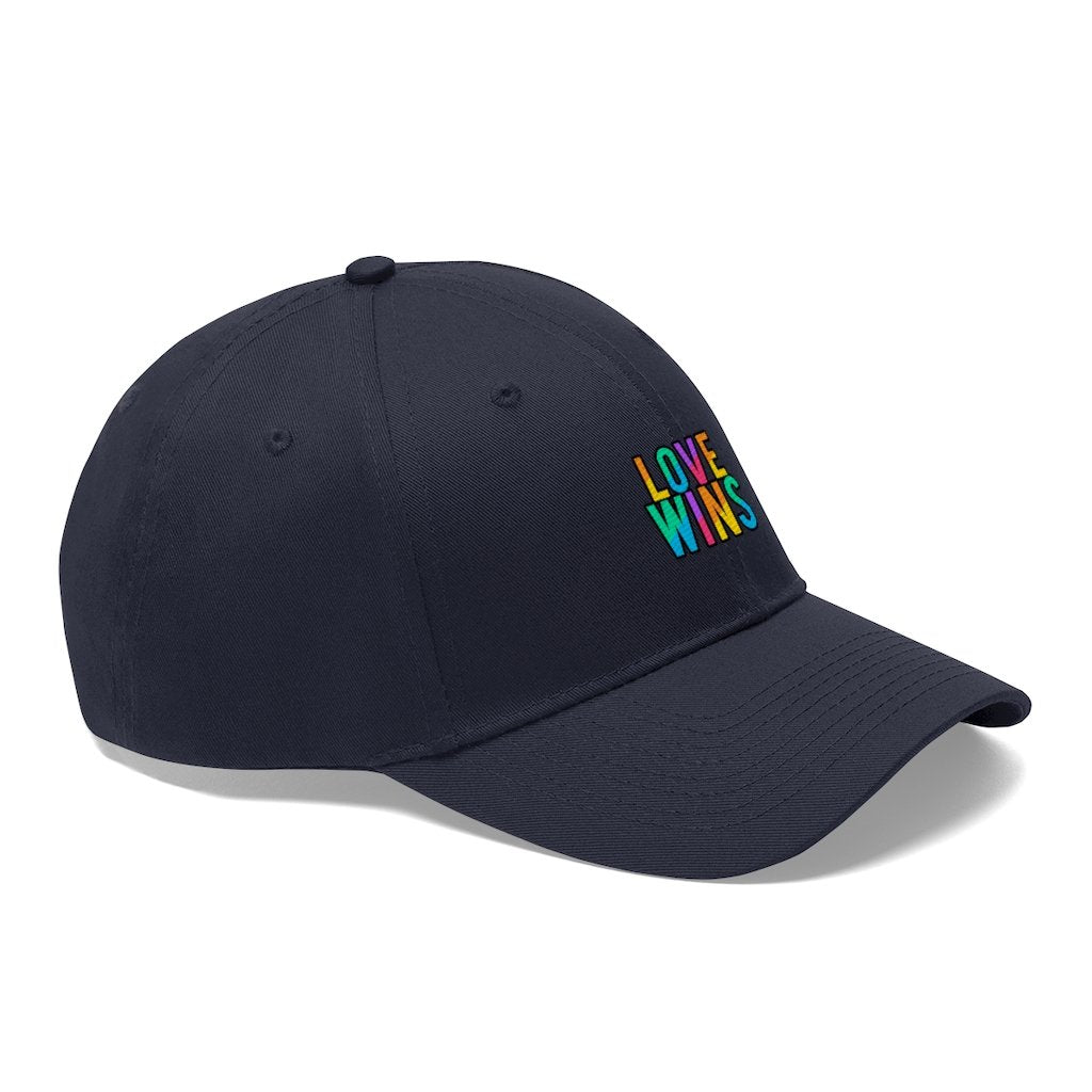 Rainbow Love Wins Unisex Twill Cap