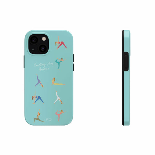 Yoga Poses iPhone Case with Wireless Charging – Stylish & Functional Protection