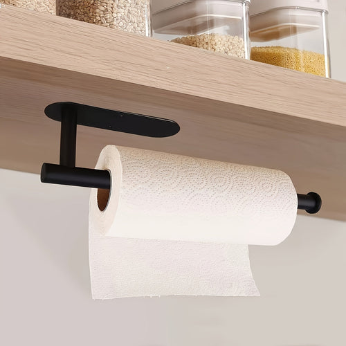 One Self-Adhesive Paper Towel Holder - Durable Stainless Steel Roll