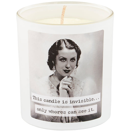 Whores Candle | Vintage Photograph Double Sided Design | Soy Wax