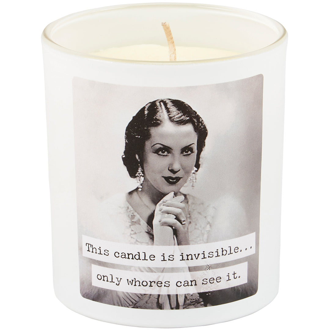 Whores Candle | Vintage Photograph Double Sided Design | Soy Wax