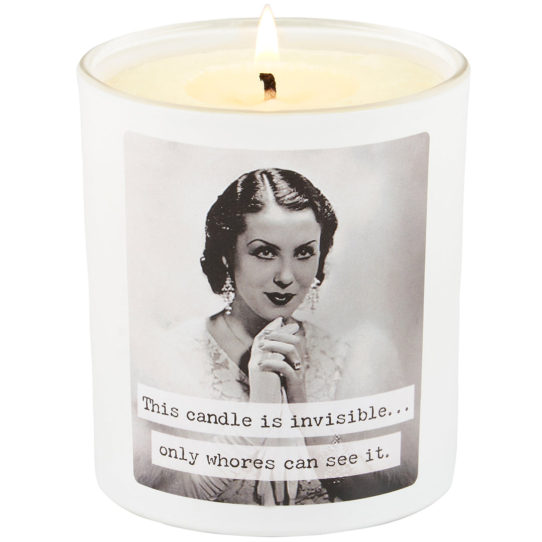 Whores Candle | Vintage Photograph Double Sided Design | Soy Wax