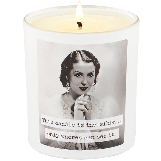 Whores Candle | Vintage Photograph Double Sided Design | Soy Wax