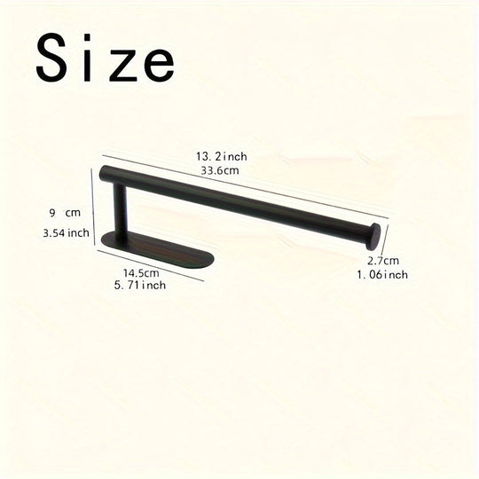One Self-Adhesive Paper Towel Holder - Durable Stainless Steel Roll